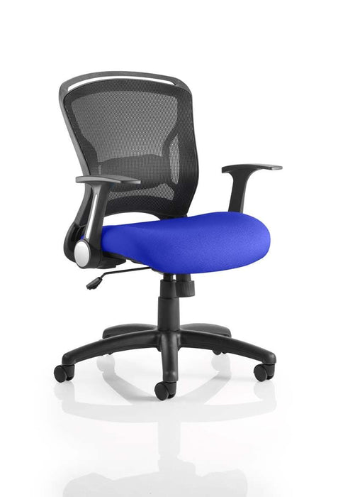 Zeus Medium Mesh Back Task Operator Office Chair with Arms