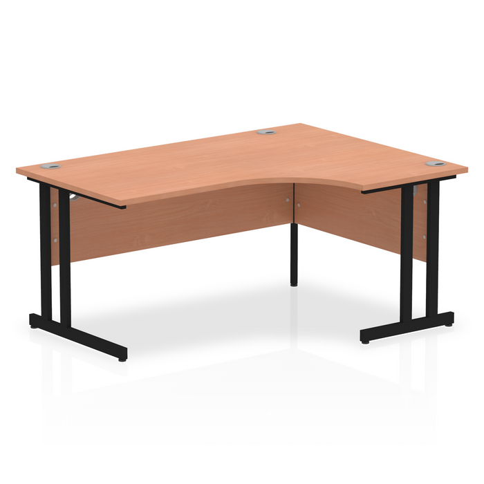 OE - Impulse 1600mm Right Crescent Desk Cantilever Leg