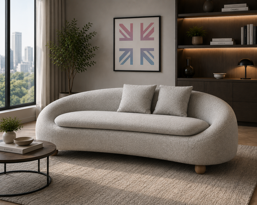 OE - Mimi 3 Seater Curved Sofa