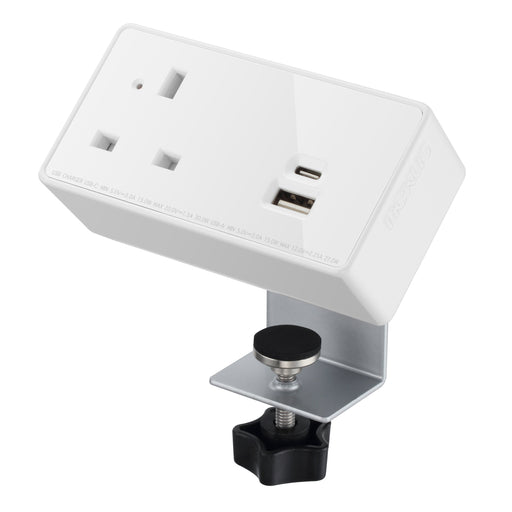 Desktop Power Module | 1 Outlet | 100W USB-C, 27W USB-A | White/White