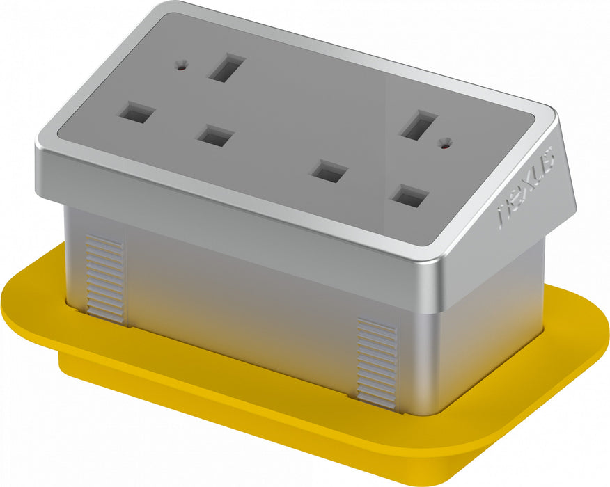 Rectangular In-Desk Power Module — UK Office Furniture