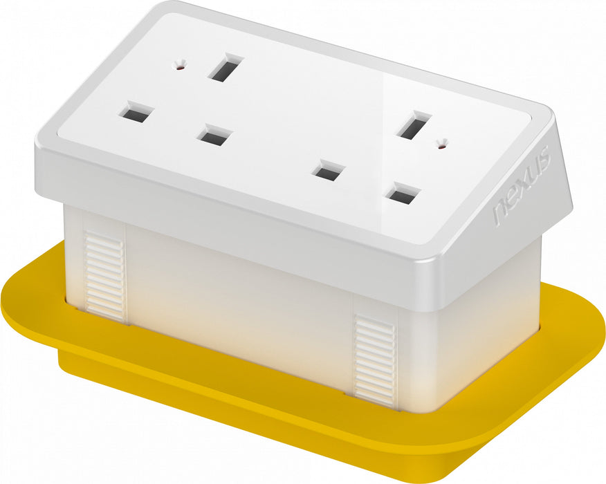 Rectangular In-Desk Power Module — UK Office Furniture