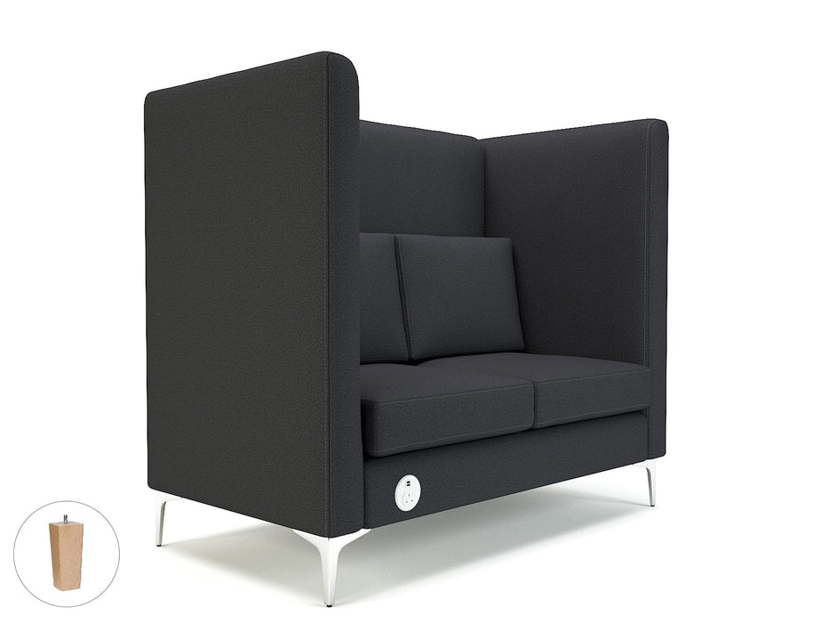 Altus 128cm Wide Privacy Booth in Warwick Dolly Fabric with Socket