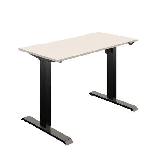 Okoform Heated Single Motor Height Adjustable Desk (FSC) | 1200X600 | White/Black