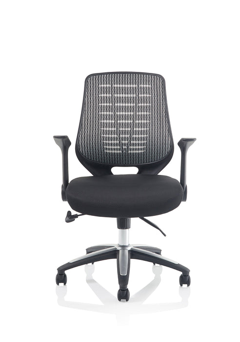 Relay Medium Mesh Back Task Operator Office Chair with Arms