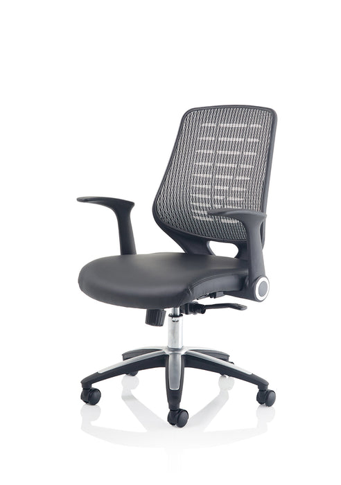 Relay Medium Mesh Back Task Operator Office Chair with Arms