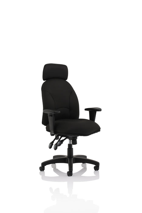 OE - Jet High Back Black Fabric Task Operator Office Chair