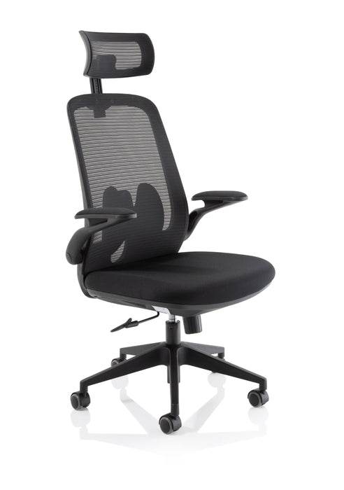 OE - Sigma Executive Mesh Chair With Folding Arms
