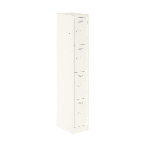 Primary 4 Door Single Locker Column | Traffic White