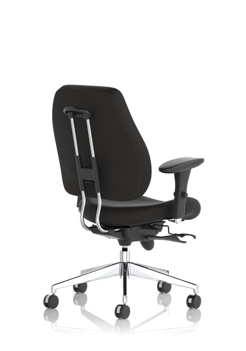 Chiro Plus High Back Ergonomic Posture Chair Black with Arms