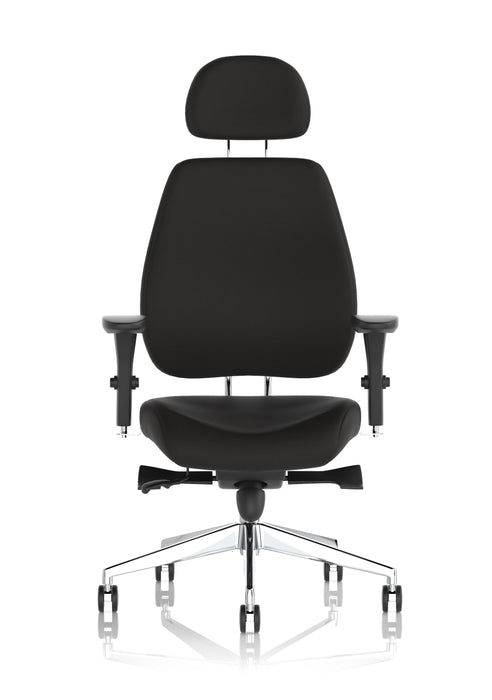 Chiro Plus High Back Ergonomic Posture Chair Black with Arms