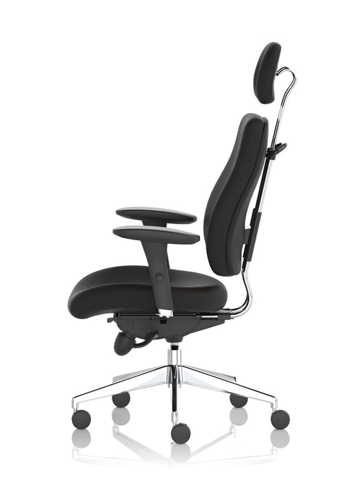 Chiro Plus High Back Ergonomic Posture Chair Black with Arms