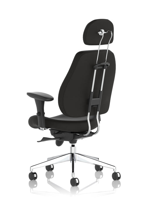 Chiro Plus High Back Ergonomic Posture Chair Black with Arms