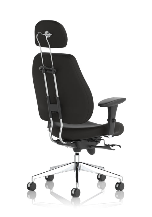 Chiro Plus High Back Ergonomic Posture Chair Black with Arms