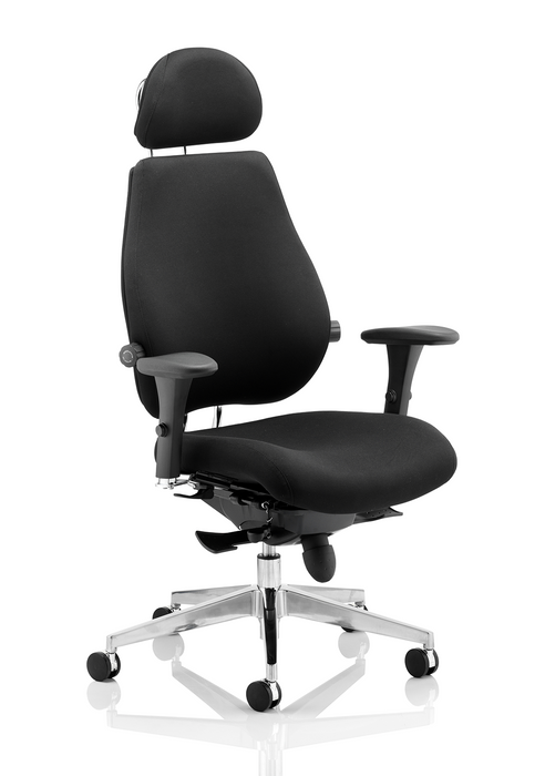 Chiro Plus Ultimate High Back Ergonomic Posture Chair with Arms and Headrest