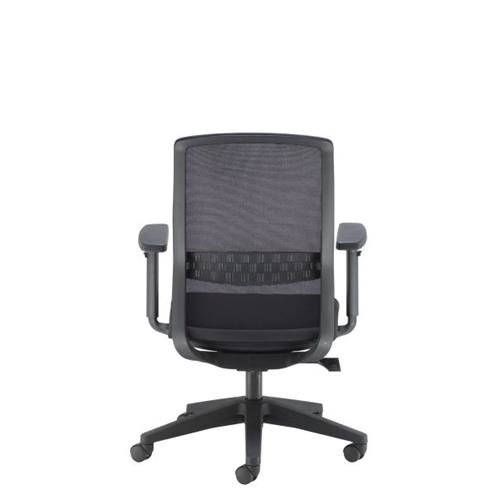 Spark Mesh Chair Upholstered In Black Fabric Black Mesh