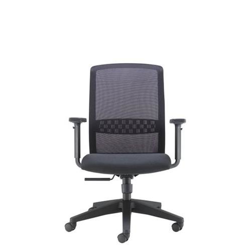 Spark Mesh Chair Upholstered In Black Fabric Black Mesh