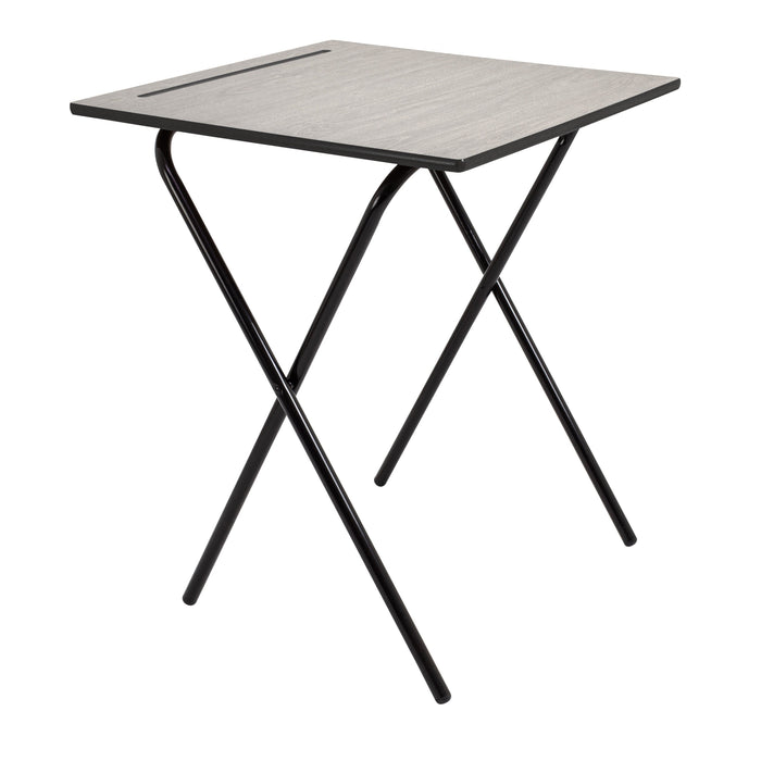 Titan Economy Folding Exam Desk (2 Pack) | Grey/Black