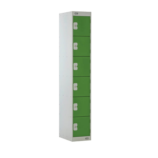 Locker | 6 Door | 300mm Deep | Green/Grey