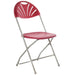 Titan Linking Fan Back Folding Chair | Burgundy