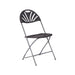 Titan Linking Fan Back Folding Chair | Charcoal