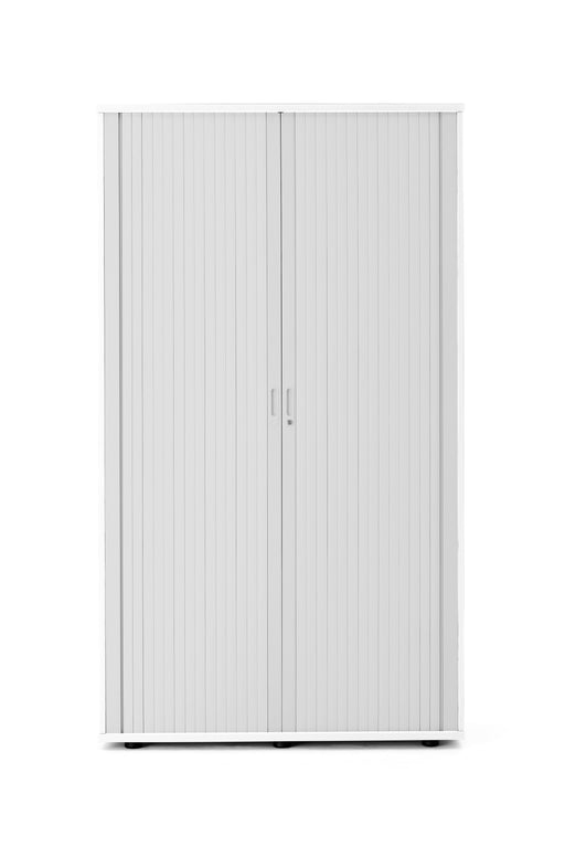 Wooden Side Opening Tambour (FSC) | 2 Metre Tall | White