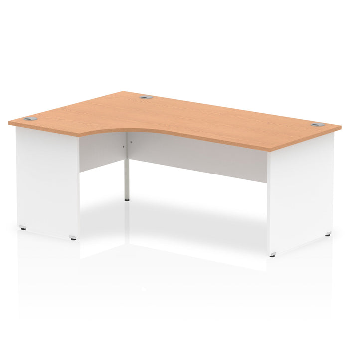 OE - Impulse 1800mm Left Crescent Desk Panel End Leg Two Tone