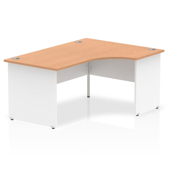 OE - Impulse 1600mm Right Crescent Desk Panel End Leg Two Tone