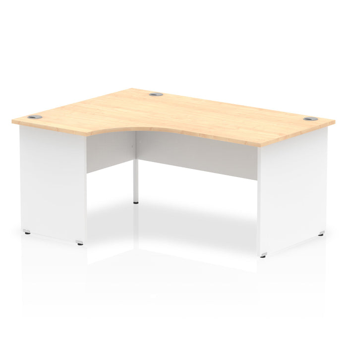 OE - Impulse 1600mm Left Crescent Desk Panel End Leg Two Tone