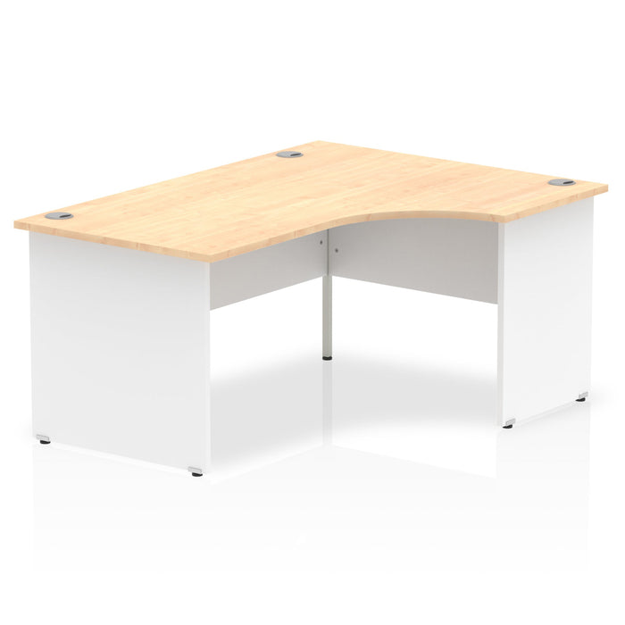 OE - Impulse 1600mm Right Crescent Desk Panel End Leg Two Tone