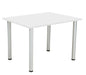 One Fraction Plus Rectangular Meeting Table 1280 White