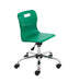 Titan Swivel Junior Chair Green Castors