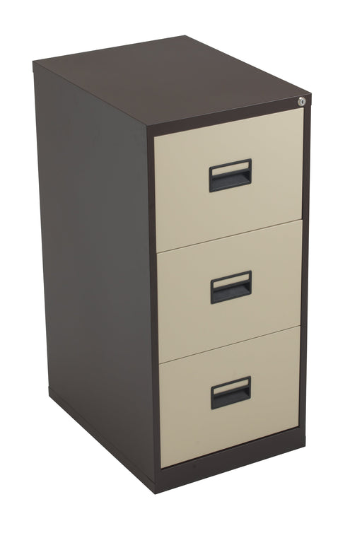 Talos Tc Steel 3 Drawer Filing Cabinet Coffee Cream