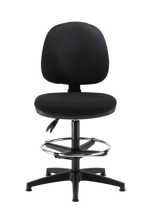 Concept Mid Back Chair With Draughting Kit Black Adjustable