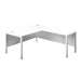 Goal Post Right Hand Return Desk 1800 X 800 White With White Frame