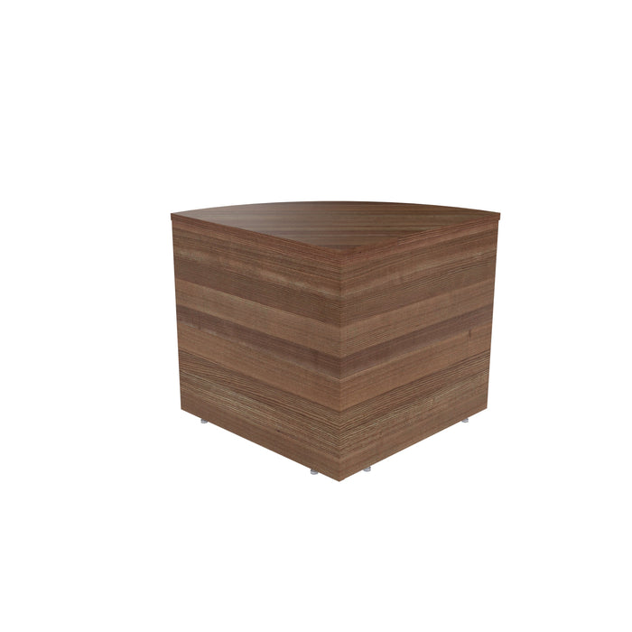 Reception Modular Corner Base Unit Dark Walnut