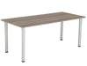 One Fraction Plus Rectangular Meeting Table 1880 Grey Oak