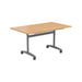 One Tilting Table With Silver Legs 1200 X 800 White