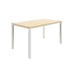 Fraction Infinity Meeting Table 140 X 80 Maple White Legs