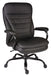 Teknik Goliath Heavy Duty Black Bonded Leather Faced Executive Office Chair Matching Padded Armrests