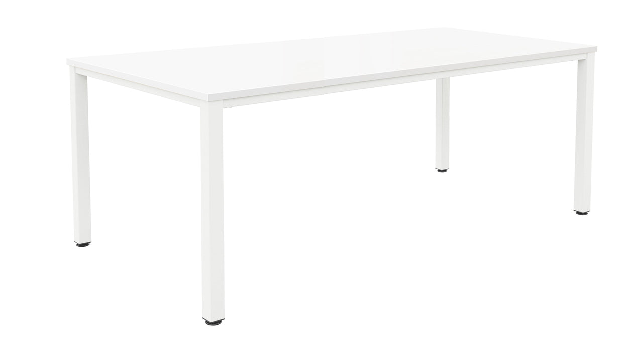 Fraction Infinity Meeting Table 180 X 80 White White Legs