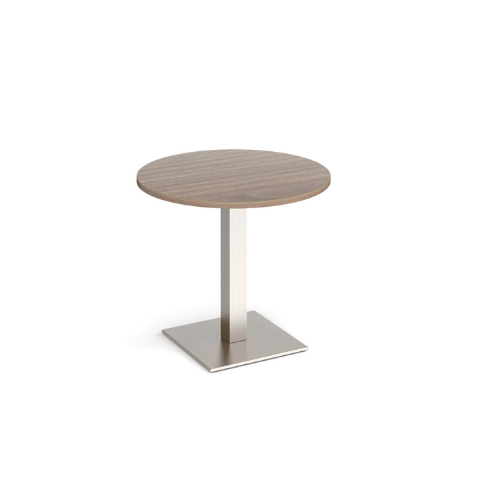 Brescia circular dining table with flat square base