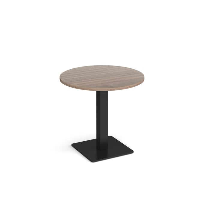 Brescia circular dining table with flat square base