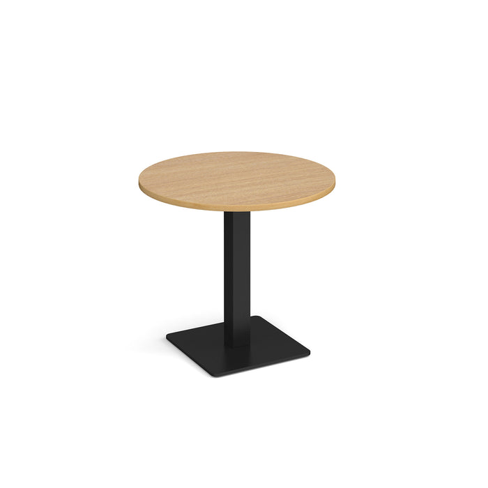 Brescia circular dining table with flat square base