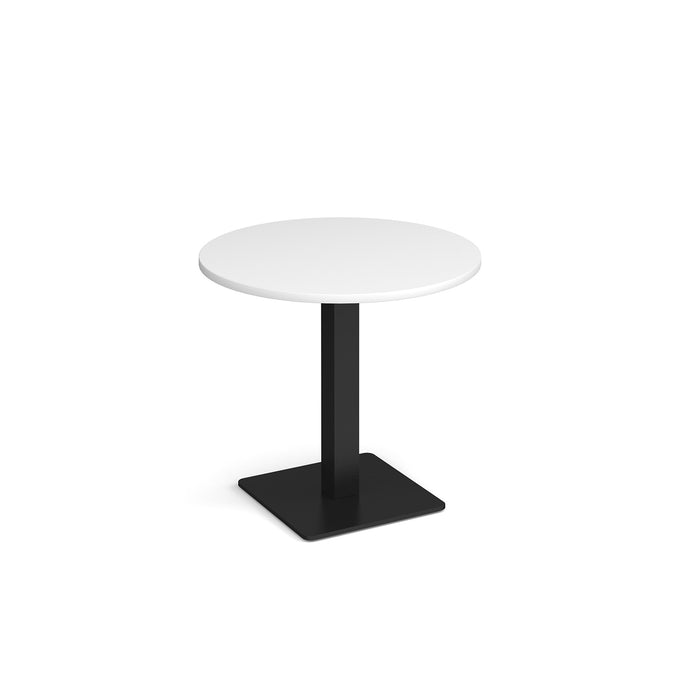 Brescia circular dining table with flat square base