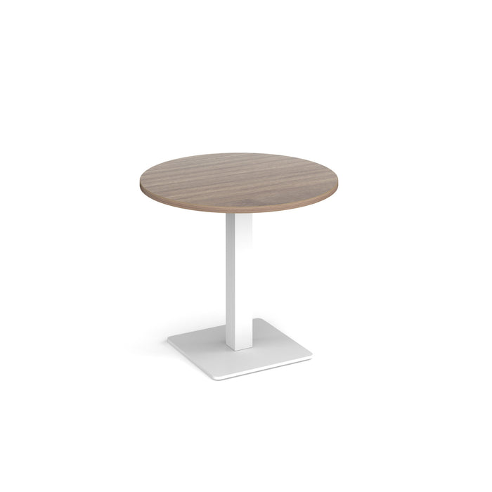 Brescia circular dining table with flat square base