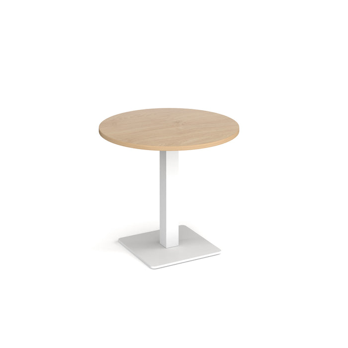 Brescia circular dining table with flat square base