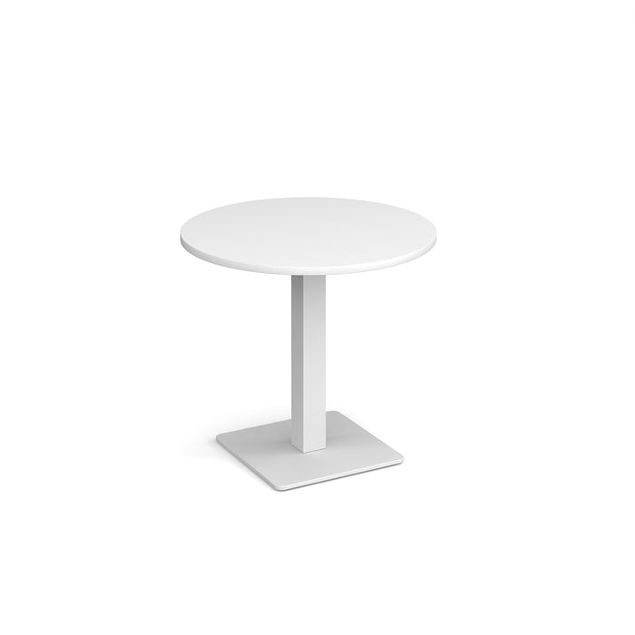 Brescia circular dining table with flat square base