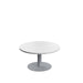 Contract Low Table White With Grey Leg 800Mm