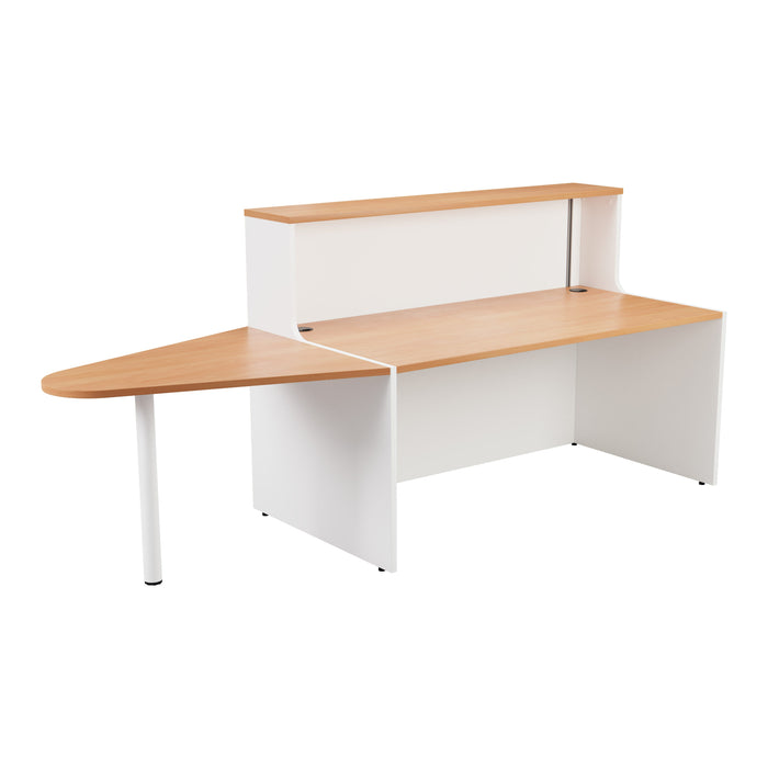 Reception Unit With Extension 1600 White Beech